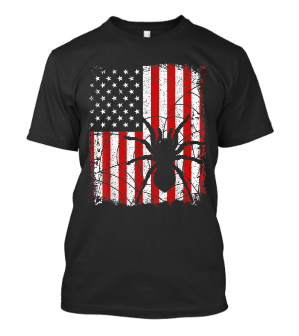 Tarantula American Usa Flag 4Th Of July Patriotic T-Shirt
