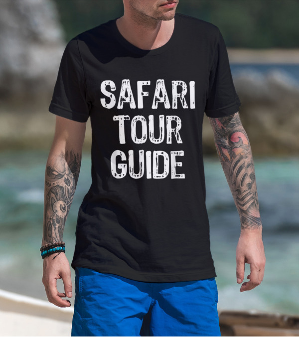 Safari Tour Guide Costume Halloween Lazy Easy Safari Tour Guide T-Shirt