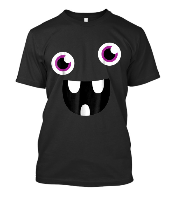 Cute Eye Monster Face Funny Halloween Kids Man Monster Eyes T-Shirt
