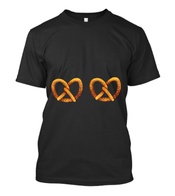 Pretzel Costume Oktoberfest Wurstfest Salted Pretzels Duo T-Shirt