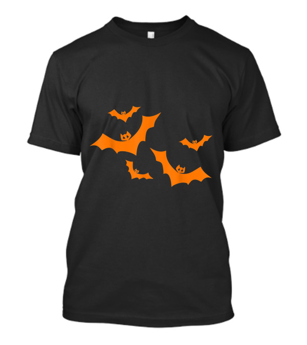 Bats Halloween Scary Flying Costume Lazy Easy T-Shirt
