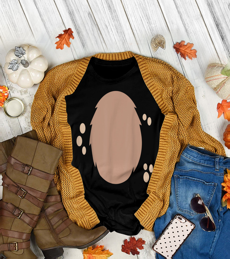 Deer In Headlights Animal Halloween DIY Paw Prints T-Shirt