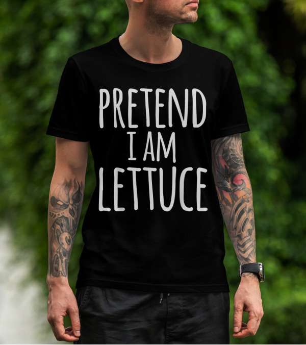 Funny Easy Lazy Halloween Pretend I Am Lettuce T-Shirt