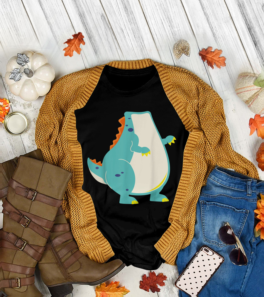 Funny Dinosaur Costume Halloween Easy DIY T-Shirt