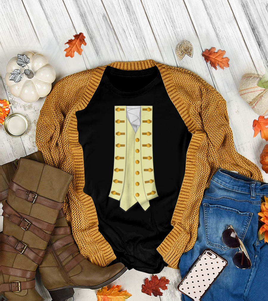 Halloween Hamilton Costume Vest Inspired by Alexander Musical T-Shirt