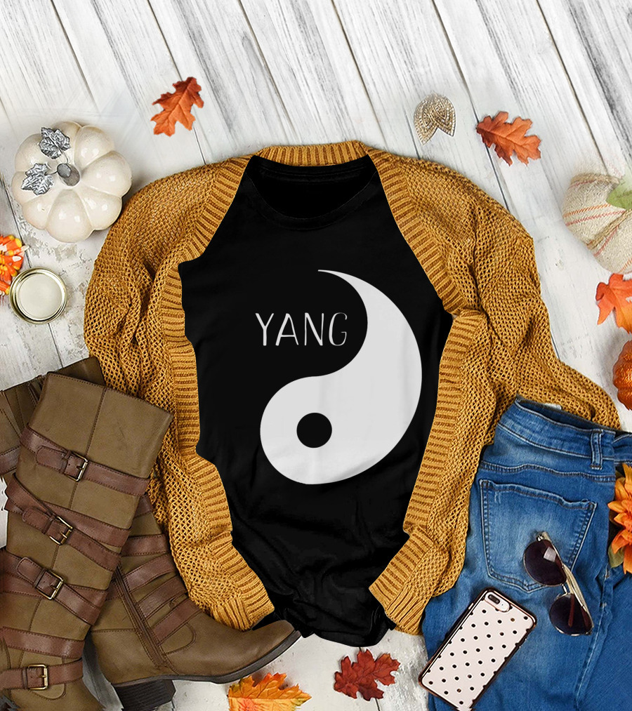 Yin Yang Yang Couples Funny Halloween For Best Friends T-Shirt