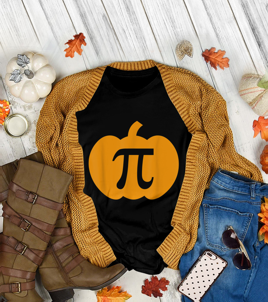 Pumpkin Pi Pie Math Teacher Halloween T-Shirt