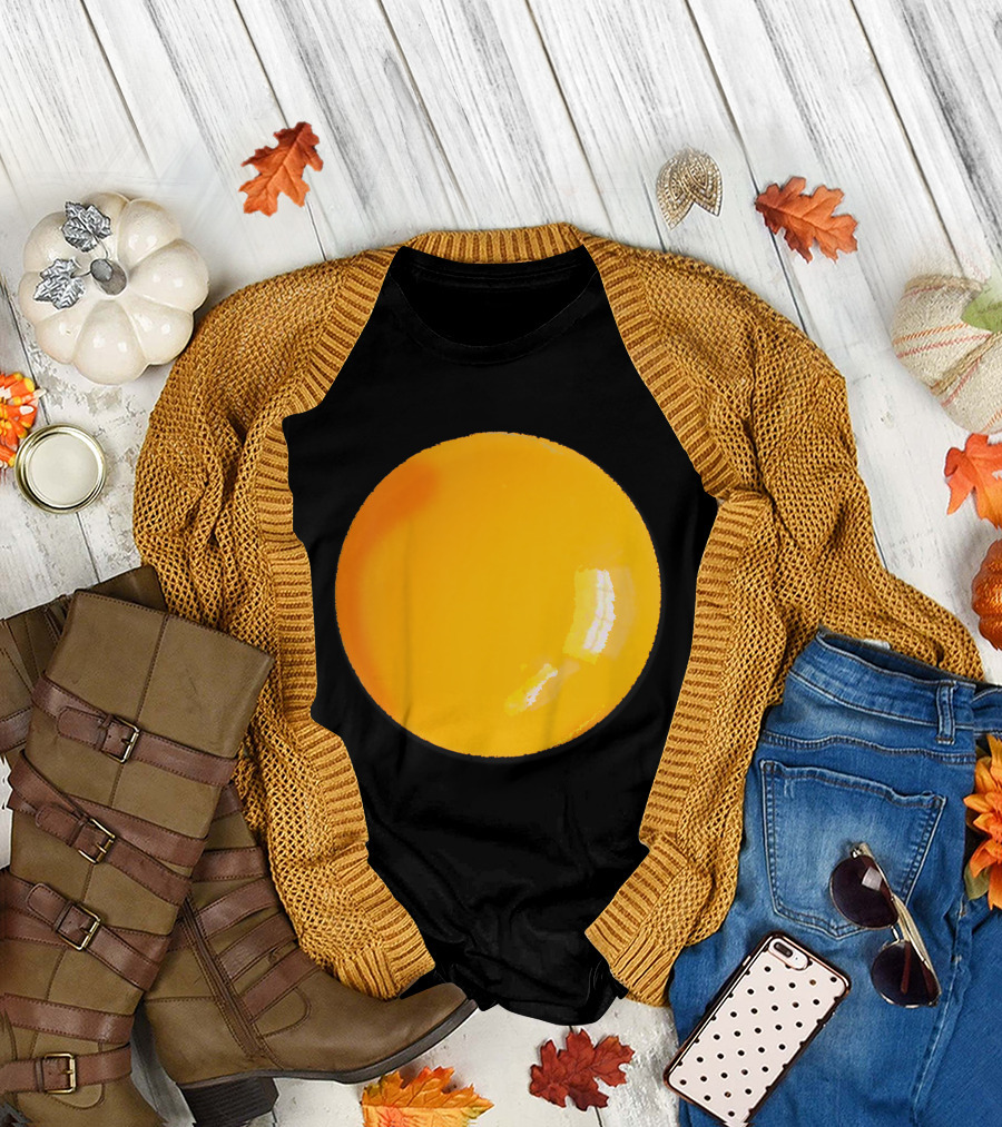 Kids Fried Egg Sunny Breakfast Egg Yolk T-Shirt