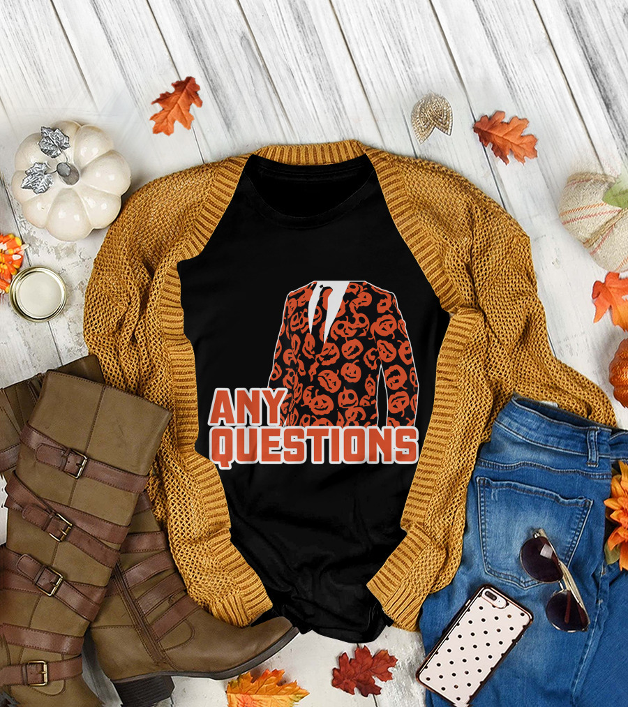 Halloween I'm David's Pumpkins Any Questions Jack-O'-Lantern Suit T-Shirt