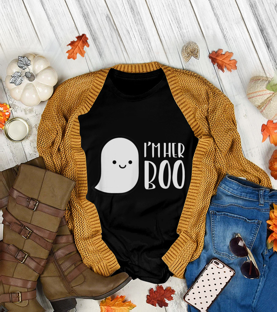 I'm Her Boo Halloween Ghost Matching Set for Couples T-Shirt