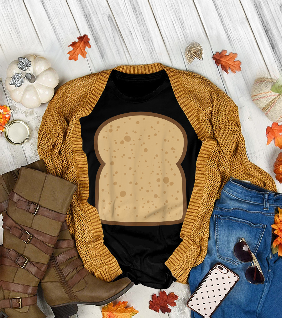 Sliced Bread Toast Matching DIY Toast Bread Slice T-Shirt