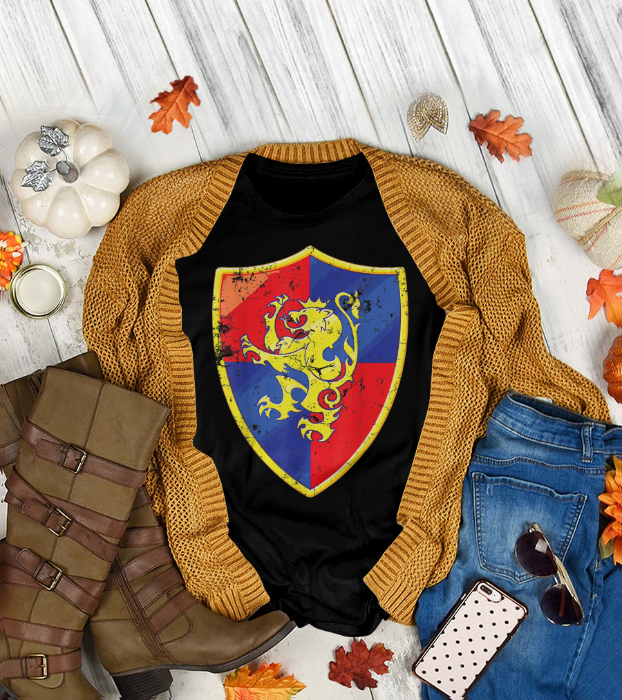 Medieval Viking Lion Emblem Crest Halloween Costume T-Shirt