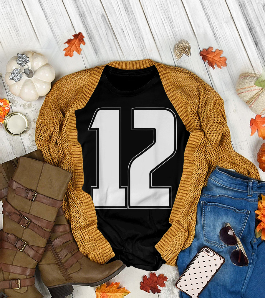 Halloween Group Costume Sport Jersey Number 12 12th Bday Concept T-Shirt
