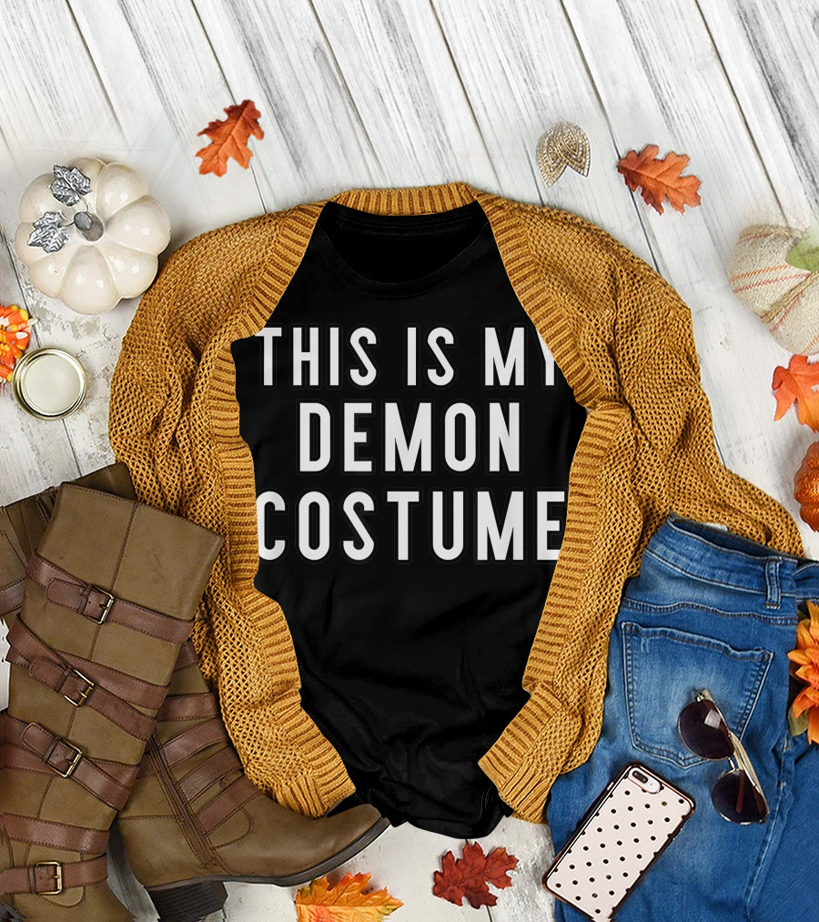 Couples Halloween This Is My Demon Costume T-Shirt