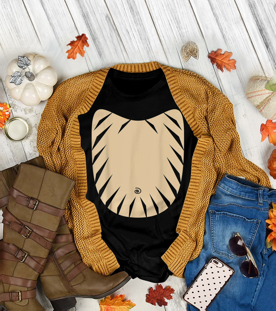 Tiger Belly Animal Halloween Tiger Stripes T-Shirt