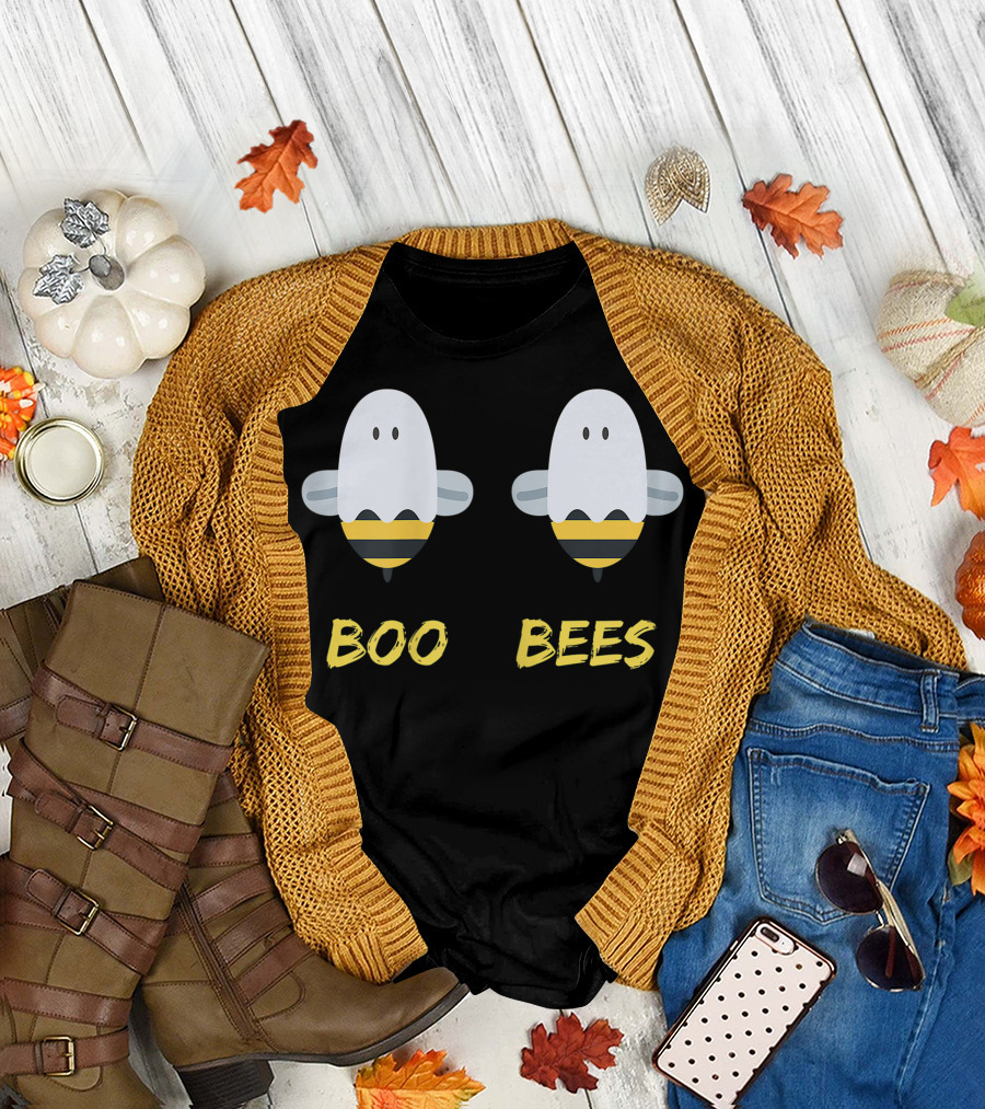 Boo Bees Funny Halloween Ghosts Party T-Shirt