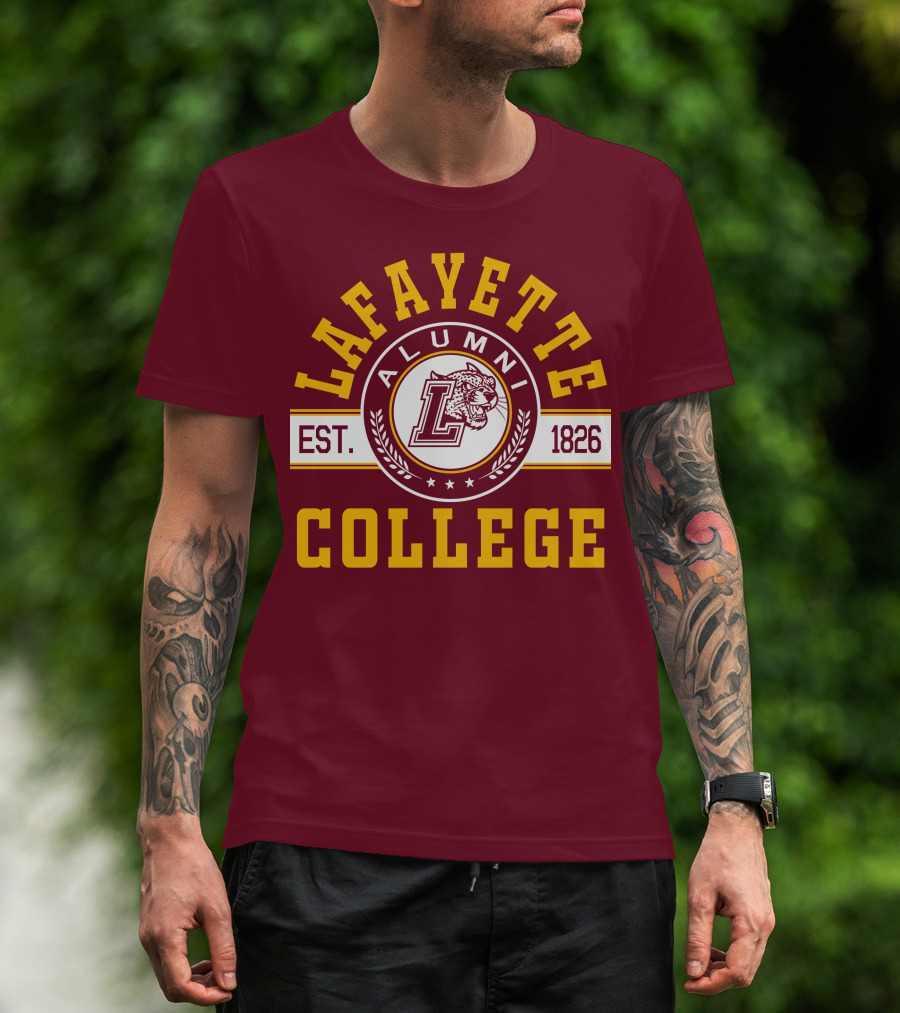 Lafayette College Alumni Est. 1826 Leopard T-Shirt