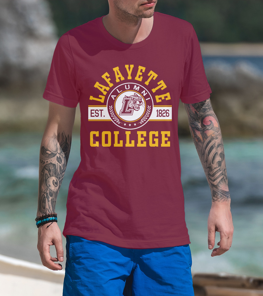 Lafayette College Alumni Est. 1826 Leopard T-Shirt