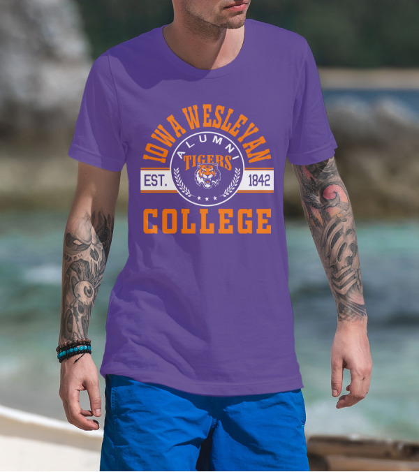 Iowa Wesleyan College Alumni Tigers Est. 1842 T-Shirt