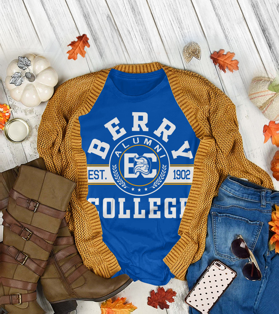 Berry College Alumni Est. 1902 Blue Knight Emblem T-Shirt