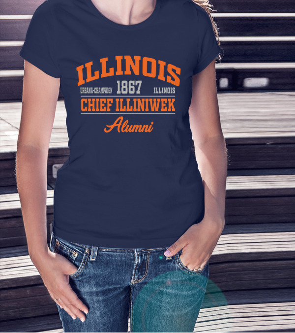 ILLINOIS URBANA-CHAMPAIGN 1867 CHIEF ILLINIWEK ALUMNI T-Shirt