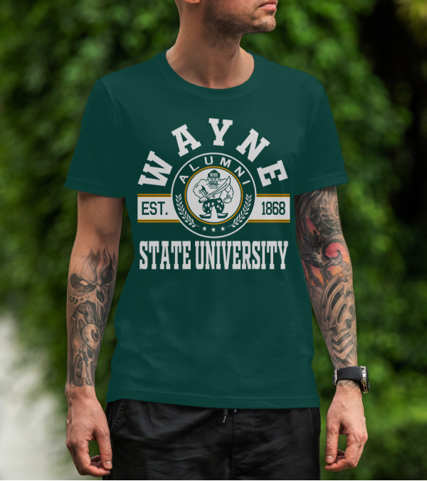 Wayne State University Alumni WSU EST. 1868 T-Shirt