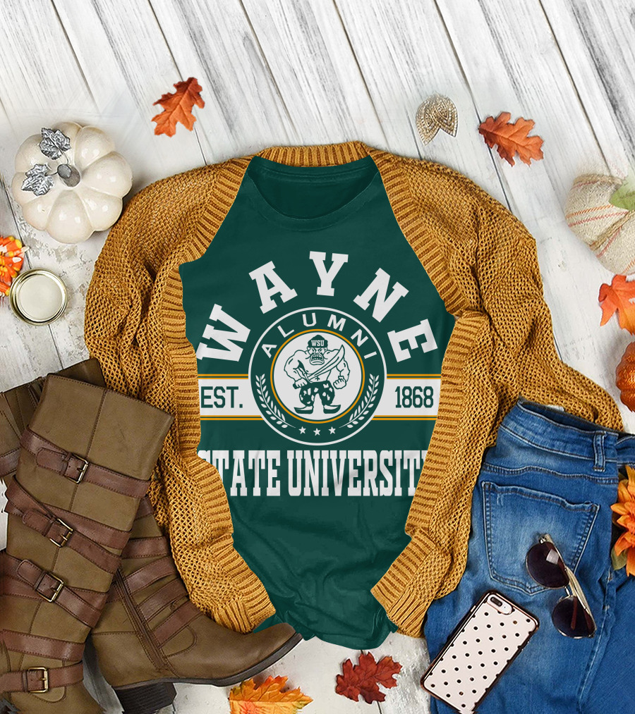 Wayne State University Alumni WSU EST. 1868 T-Shirt