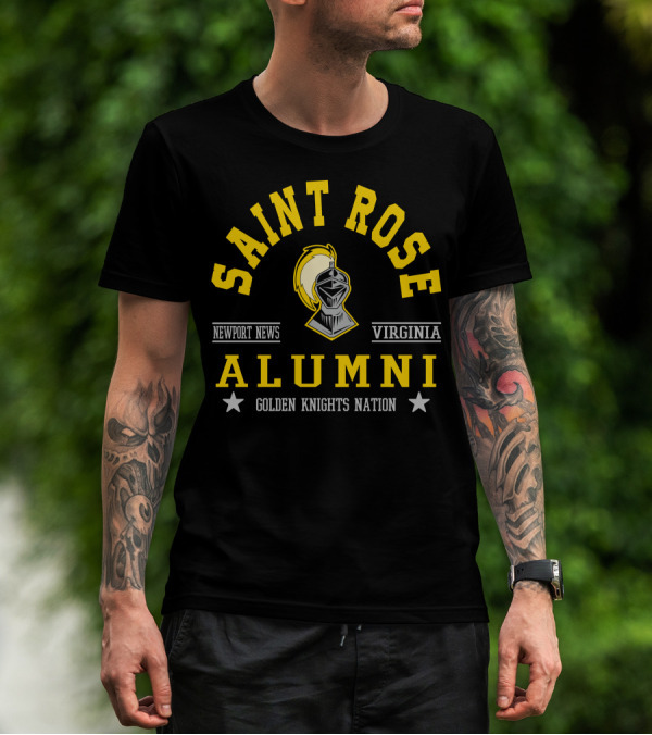 Saint Rose Alumni Newport News Virginia Golden Knights Nation T-Shirt