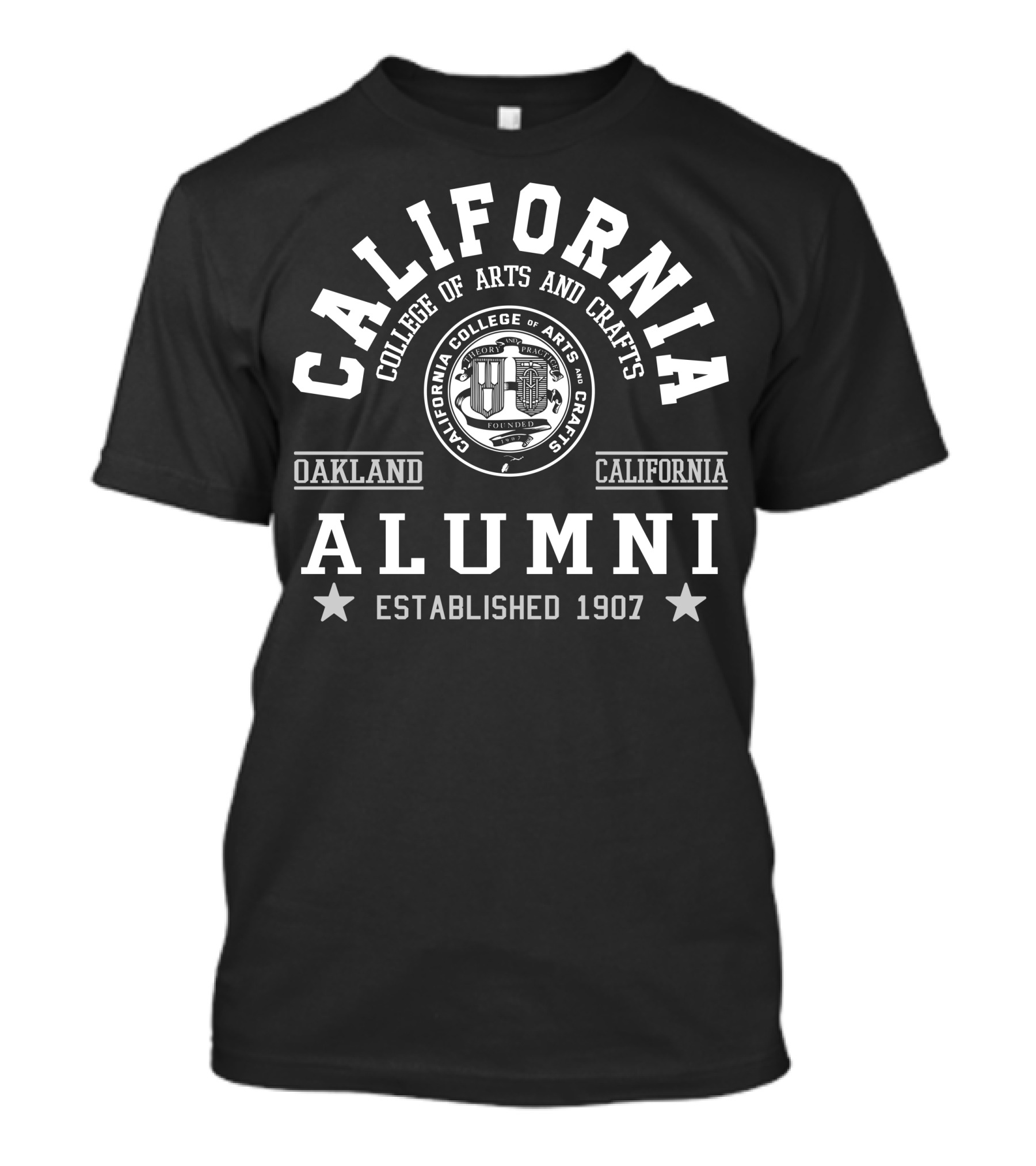 California College Of Arts And Crafts Oakland Alumni Established 1907 T-Shirt