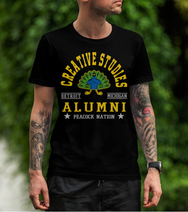 Creative Studies Alumni Detroit Michigan Peacock Nation T-Shirt