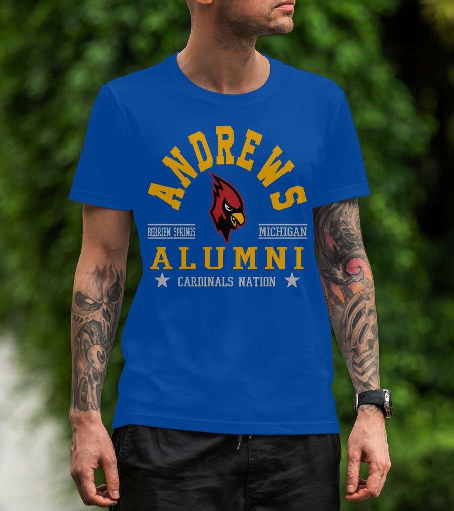 Andrews Alumni Cardinals Nation Berrien Springs Michigan T-Shirt