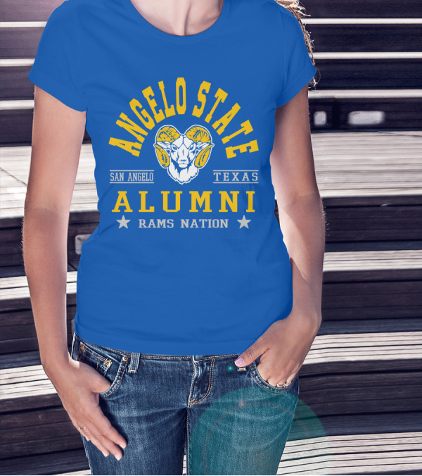 Angelo State Alumni San Angelo Texas Rams Nation T-Shirt