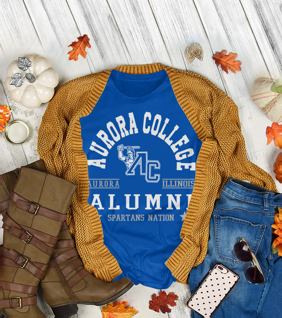 Aurora College Alumni Spartans Nation Aurora Illinois T-Shirt