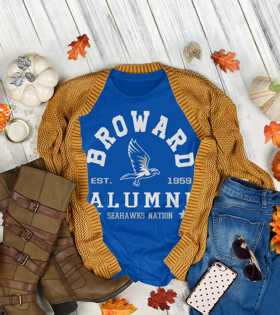 Broward Alumni Est. 1959 Seahawks Nation T-Shirt