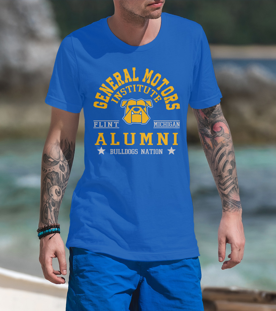 General Motors Institute Flint Michigan Alumni Bulldogs Nation T-Shirt