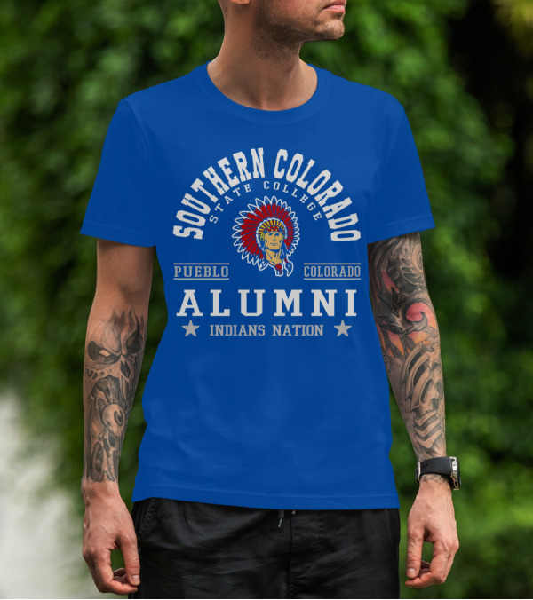 Southern Colorado State College Pueblo Colorado Alumni Indians Nation T-Shirt