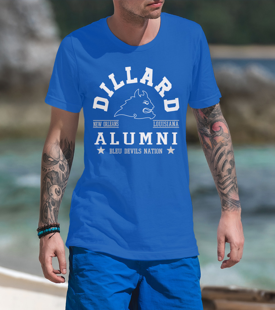Dillard Alumni New Orleans Louisiana Bleu Devils Nation T-Shirt