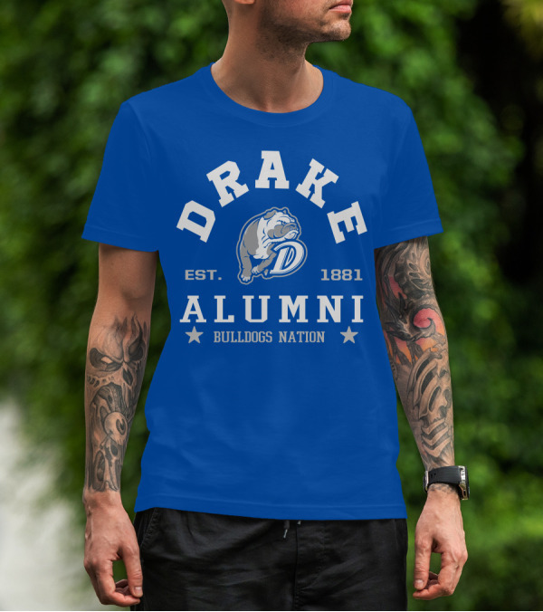 Drake Alumni Bulldogs Nation Est. 1881 T-Shirt