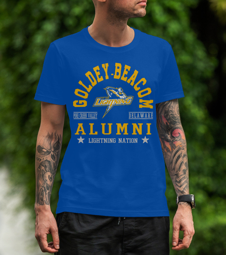 Goldey-Beacom Pike Creek Valley Delaware Lightning Alumni Nation T-Shirt
