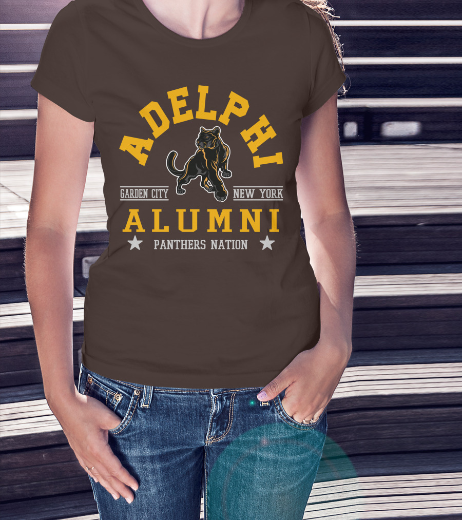 Adelphi Alumni Garden City New York Panthers Nation T-Shirt