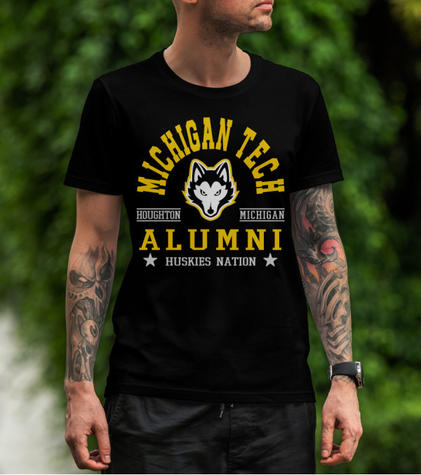 Michigan Tech Alumni Houghton Michigan Huskies Nation T-Shirt