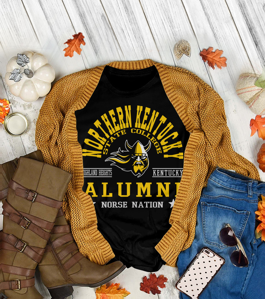 Northern Kentucky State College Alumni Norse Nation Highland Heights Kentucky T-Shirt