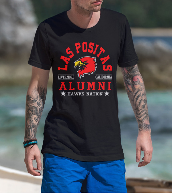 Las Positas College Livermore California Alumni Hawks Nation T-Shirt