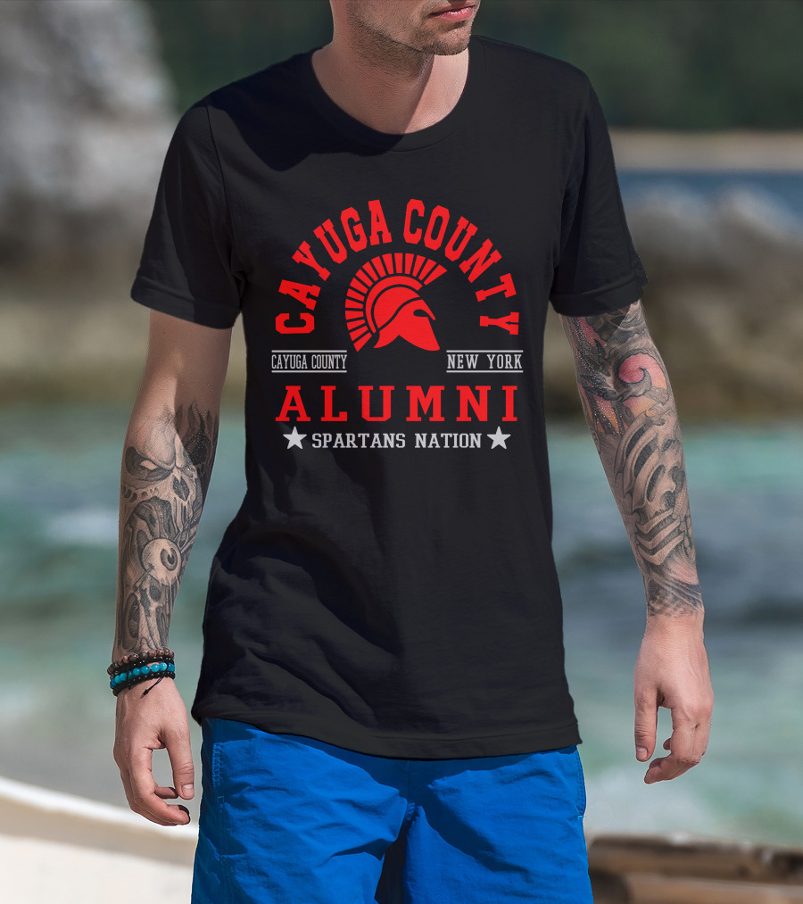 Cayuga County Alumni Spartans Nation New York T-Shirt