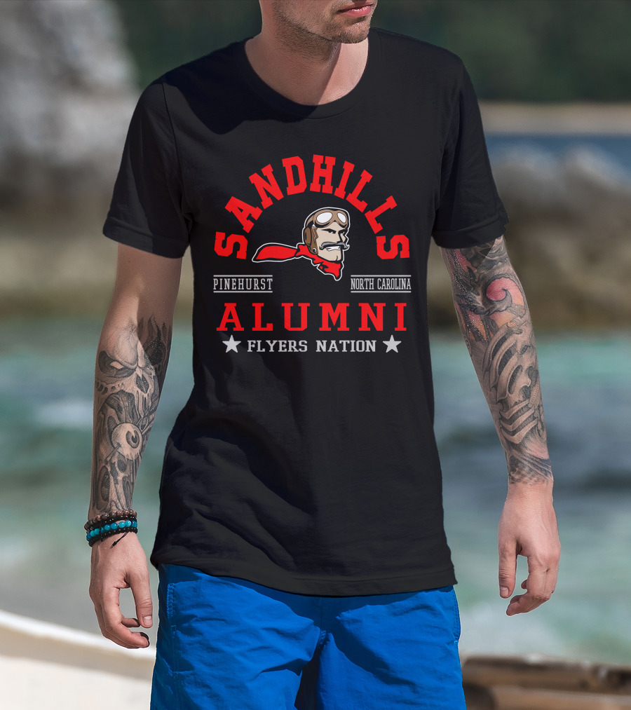 Sandhills Alumni Pinehurst North Carolina Flyers Nation T-Shirt