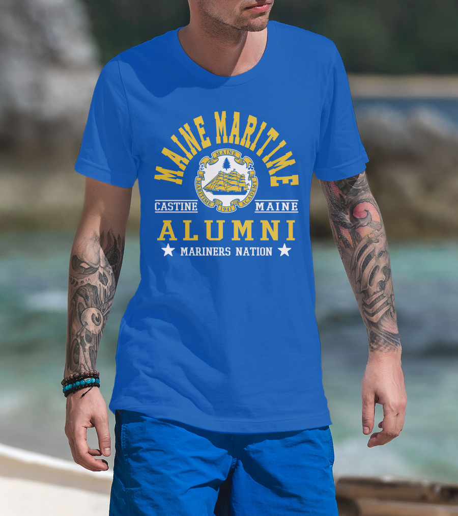 Maine Maritime Academy Castine Alumni Mariners Nation T-Shirt