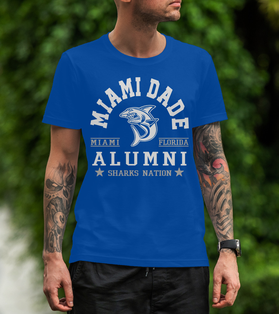 Miami Dade Florida Alumni Sharks Nation T-Shirt