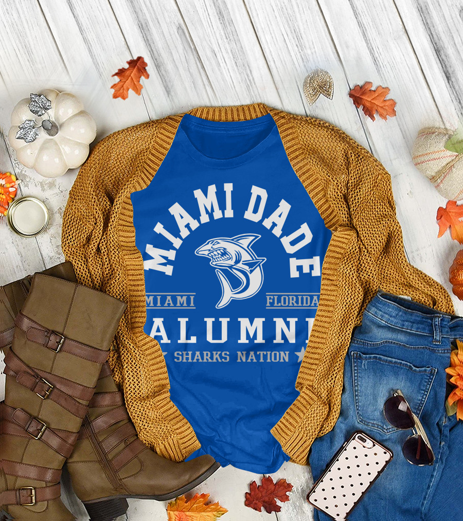 Miami Dade Florida Alumni Sharks Nation T-Shirt
