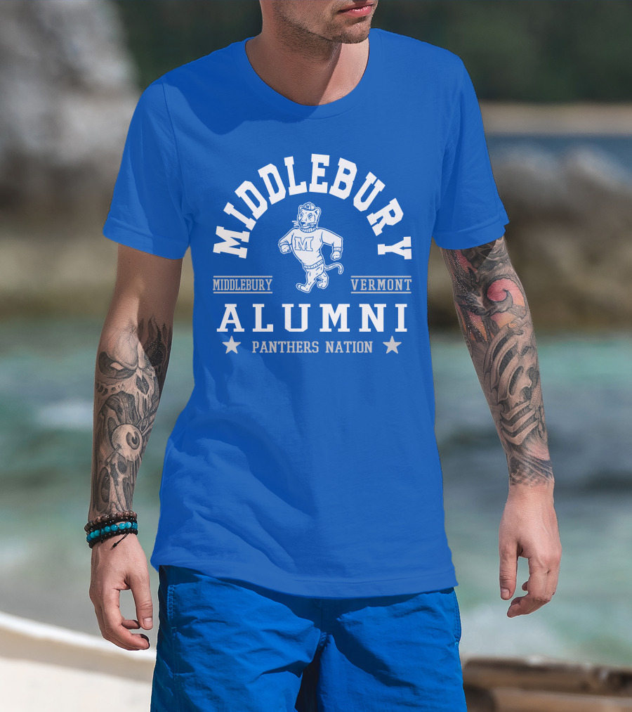 Middlebury Vermont Alumni Panthers Nation T-Shirt