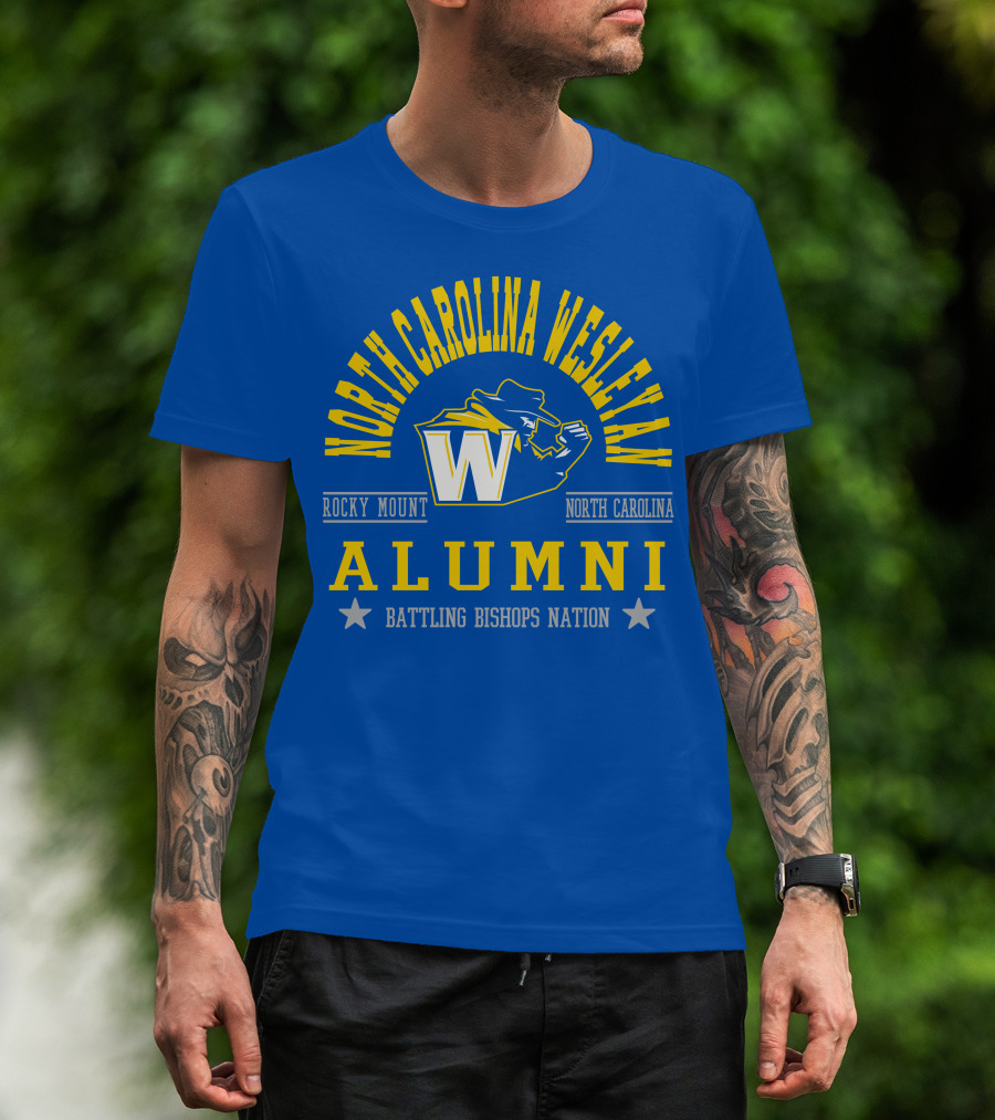 North Carolina Wesleyan Rocky Mount Alumni Battling Bishops Nation T-Shirt